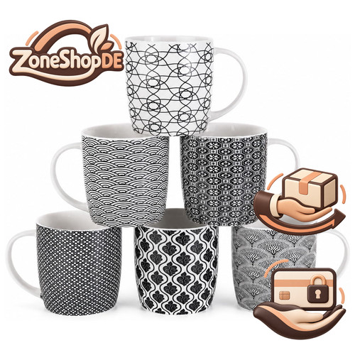 Kaffeetassen set 6er - kaffeetassen,