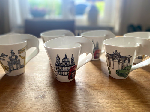 Set kaffeetassen städte - 6, er