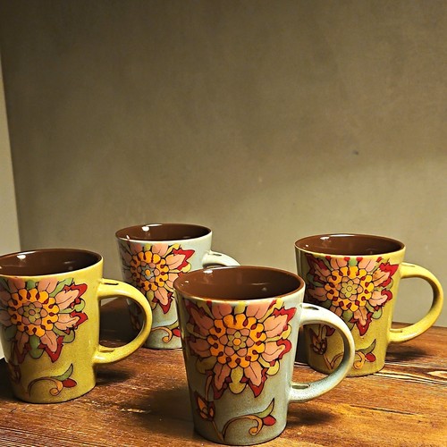 4er set keramik kaffeetassen - 4er, keramik-kaffeetassen