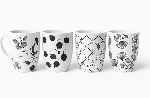 Kaffeebecher 4er set - kaffeebecher,