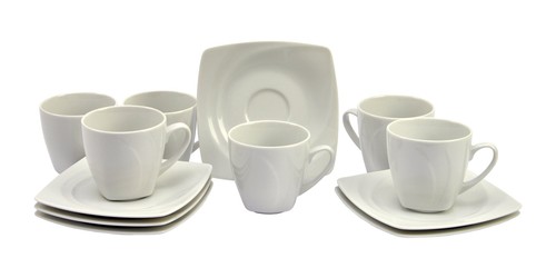 6er set kaffeetasse - set, mit