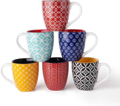 Kaffeetassen set 6er 560ml - kaffeetassen,