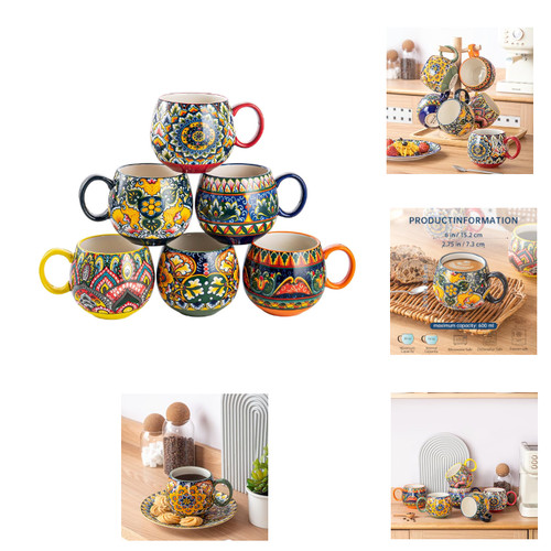 Porzellan tassen set 600ml - porzellan,