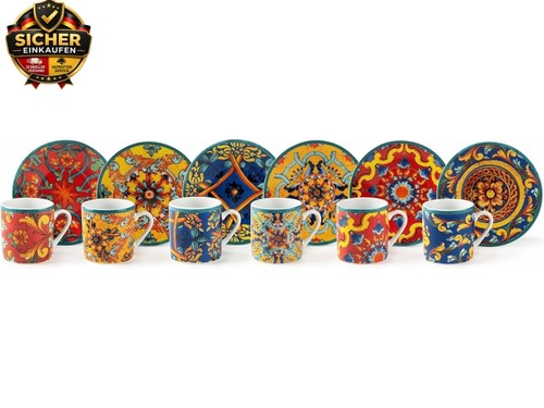 Porzellan set mit 6 - ,, ,