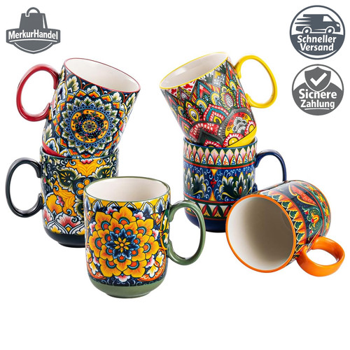Kaffeetassen set 6er porzellan - kaffeetassen,