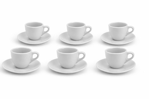 6er set espressotassen mit - set,