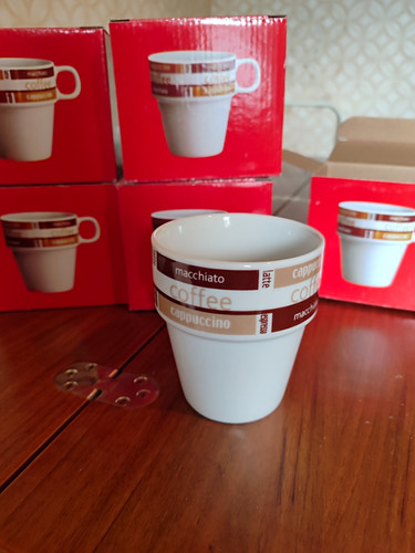 6er set keramik kaffeetassen - 6er-set, keramik-kaffeetassen